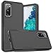 for Samsung Galaxy S20 FE 5G Case: Dual Layer Protective Heavy Duty Cell Phone Cover Shockproof Rugged with Screen Protector - Military Protection Bumper Tough - Samsung Galaxy S20 FE 5G, Black