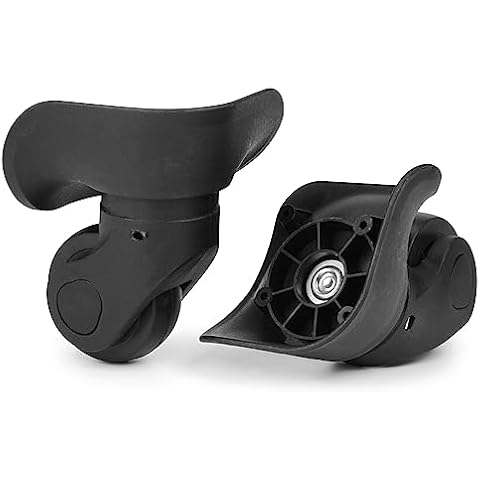 Volein 2-Pcs Luggage Wheel Replacement, Suitcase Black Travel Wheels Kit DIY Repair, Spinner Wheels Sturdy Plastic 360 Degree Rotation Cover