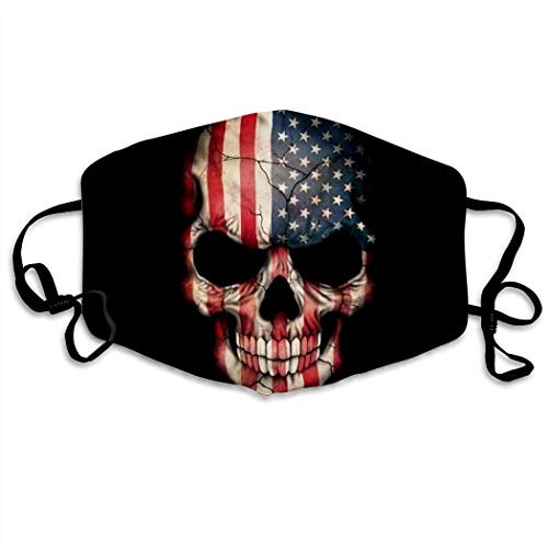 Skull Comfortable Adjustable Funny Pattern Facial Decorations for Women and Men