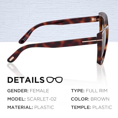 Tom Ford FT0920 SCARLET-02 Square Shape Sunglasses + Bundle With eSHADES Eyewear Cleaning Kit2