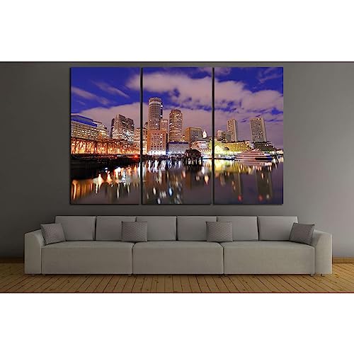 Toile Boston Skyscraper №128 ZELLART pour moderniser l'ambiance d'un salon contemporain