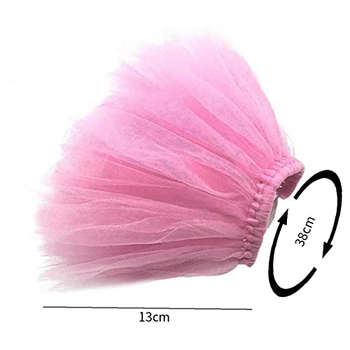 Onsinic 1pc Hundekleid Rosa Sommer Hund Tutu Nette Prinzessin Haustier-Katze-Kleid Tulle Weiches Kleid Für Kleintiere M