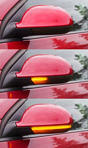 Espejo retrovisor lateral 2 uds con intermitentes LED dinámicos ahumados 3