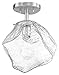 Access Lighting 63125LEDDLP-MSS/CLR Boulder Semi Flush Mount, Matte Chrome