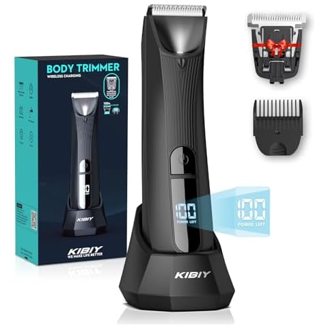 Kibiy Body Hair Trimmer with LED Light Cover