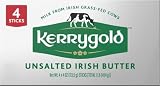 Kerrygold Irish Grass-Fed Unsalted Butter Sticks, 16 OZ