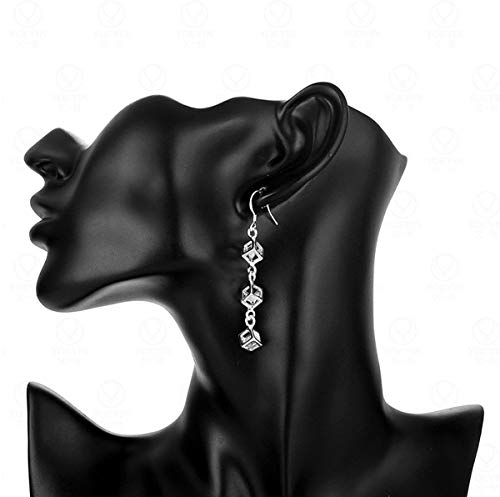 Wainis 8 Pairs Classic Dangle Drop Earrings For Women Simple Double Twist Long Thread Fashion Silver Plated Earring Jewelry #TOP3