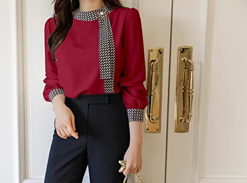 Image of GG Style Women Western Printed Cuff Collar Tops