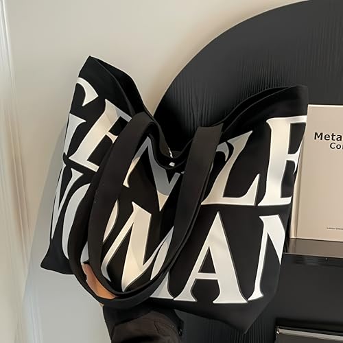 Bolso Tote para mujer de lona con compartimento con cierre miniatura 7