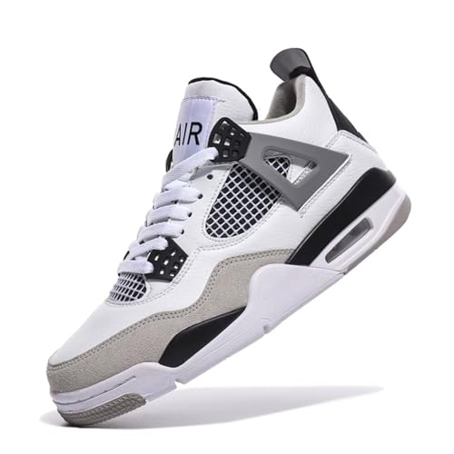 Amsion Chaussures de Air 4 rétro Classiques pour Homme - Baskets de Basket-Ball décontractées - pour Le Travail, la Course à Pied, la Marche