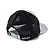 ARIAT Men's Flexfit 110 Adjustable Cap with Offset Logo, Contrast Stitching, and Mesh Snap Back, Grey/Black