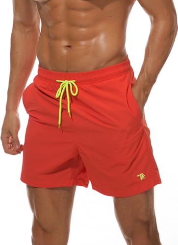 Badehose für Herren, Quick-Dry Badeshorts, 20+ Styles mit Netz-Innenslip & 3 Taschen & Tunnelzug, Männer Shorts für Strand Beach Schwimmen Sport Gym