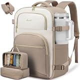 LOVEVOOK Travel Essentials Carry on Backpack 40L Travels Backpack for Women,Waterproof TSA Personal Item Travels Bag Airline Flight Approved,Large Carry on Luggage Laptop Backpack with Packing Cubes