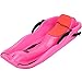 Produktbild AMAZOM Schneeschlitten Für Kinder/Erwachsene, Downhill Toboggan Slider Boat Ski Board Mit Cushion Pull Rope Für Outdoor Grass Dune Game,Rosa