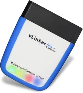 TONWON OBDII Bluetooth, Vgate VLinker BM OBD2 diagnoseapparaat, OBD-adapter, controleer de motorlamp voor Android, iOS en Windows (Bluetooth 4.0