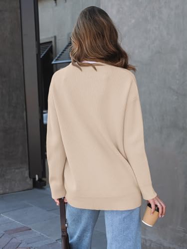 Image of LILLUSORY Women Oversized Cardigan Sweater 2025 Fall Outfits Cloth Fashion V Neck Knit Button Front Casual Trendy Tops