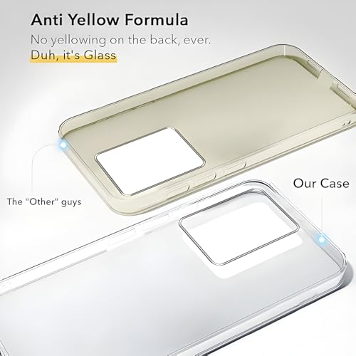 Image of Lifetime Anti-Yellow Clear Back Cover Case for Vivo Y200 (Sleek Crystal Hard Back | Shockproof Protection with Camera Protection)