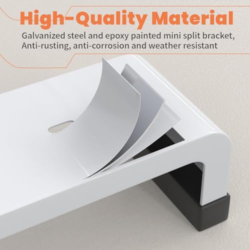 Image of (20 Inch) Split AC Stand Heavy Duty Air Conditioner Outdoor Unit Mounting Brackets Outdoor for All Types of Outdoor Units | AC Stand for Roof