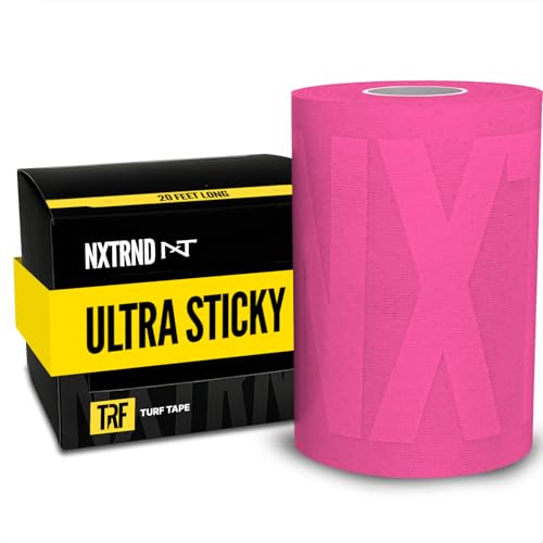 Nxtrnd TRF Turf Tape Football Extra Wide Kinesiology Tape Protects from Turf Burn (Pink)