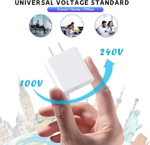 Image of Fast iPhone 17 Charger,20W Fast USB C Charging Block Wall Charger with Cord
