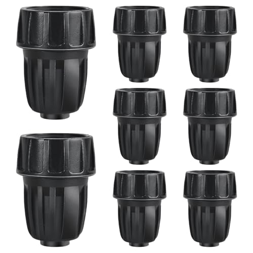 TTioDri 3/4 Inch Female Pipe Thread to 1/2 Inch Drip Irrigation Tubing Adapter 8 Pack, 1/2 In. Barbed Drip Line x 3/4 In. FHT Swivel Faucet Garden Hose Adapter Convert 3/4