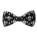 WUXEKZO Mens Boys Fashion Trippy Weedleaf Skull Yin Yang Rainbow Pre-Tied Bow Tie, Adjustable Neck Band Creative Bow Ties for Party, Banquet, Graduation