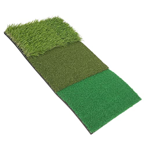 GOOHOCHY Golfs Training Mat 3-in-1 Practice Net Realistic Turf Portable Home Golf Swing Mat
