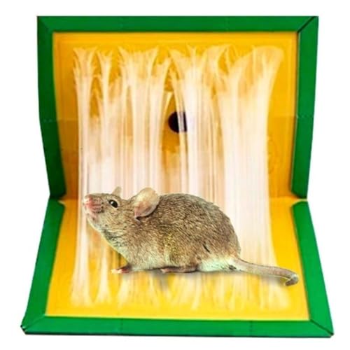 Trampa para Ratas y Ratones. Pack de 5 Trampas Adhesivas Ultra Adherentes y No Tóxicas | | Diseño Plegable y Versátil | Eficacia Comprobada