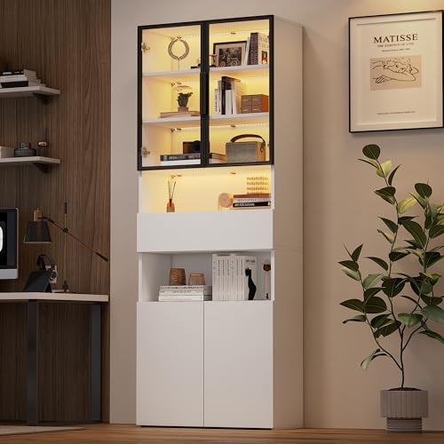 Vitrina de cristal con control por...