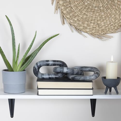 Bloomingville Decorative Marble Chain, Variegated Grey Tones2