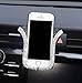 ICHE Car Phone Holder Bling Phone Bracket for Car Rhinestone Crystal Cellphone Holders Universal Air Vent Mount Clip, Stylish Sparkling Shiny Cell Phone Holder for iPhone/Samsung Car Holder (Silver)