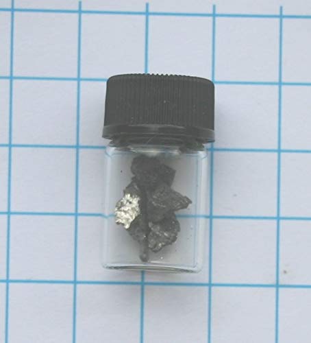 1 Gramm 99,95% Yttrium Metallstücke in Glasfläschchen - Pure Element 39 Probe Cover