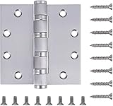 Pack of 3 - Commercial Door Hinge (Reversible) - 4.5 Inch - Heavy Duty Stainless Steel - 4 Bearing Heavy WeightStylever