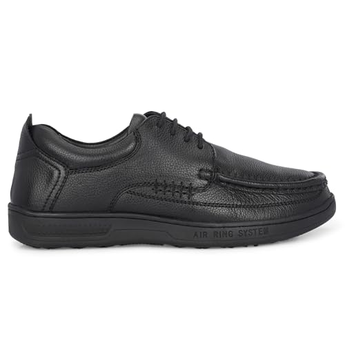 Image of Blue Leather by Centrino Genuine Leather Slip-On Men's Formal Shoe |Stylish with Soft Cushioned Insole |Trendy Non Lace-Up Design |Durable Leather with Anti-Skid Sole | Perfect for Formal Wear (3985)