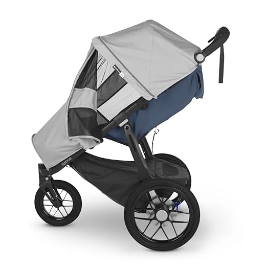UPPAbaby Sun and Bug Shield for Ridge Stroller/UPF 50+, Wind and Insect Protection/Ventilated Design/Quick Attachment/Easy Access to Child