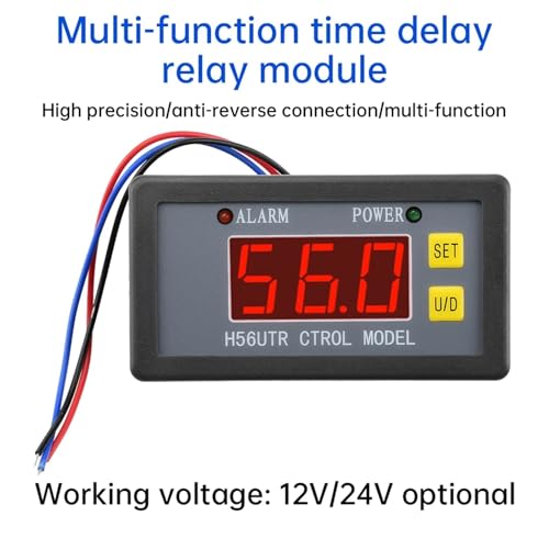 Relais de temporisation réglable H56HR interrupteur cycle 12V DC - 3