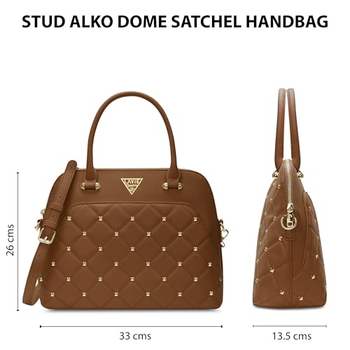 Image of Lavie Signature Women's Stud Elko Satchel Handbag | Satchel Bag for Work | Ladies purse | Stylish Shoulder Bag | Gift For Women