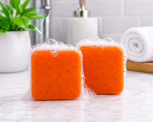 Image of Kojic Acid & Niacinamide Soap Bar for Tan Removal, Skin Brightening & Deep Cleansing | Enriched with Coconut Oil & Saffron | Helps Reduce Dark Spots, Pigmentation & Uneven Skin Tone | For Men & Women | 200g