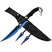 Snake Eye Tactical Ninja Fantasy Sword and Kunai Throwing-Knife Set Includes Nylon Sheath