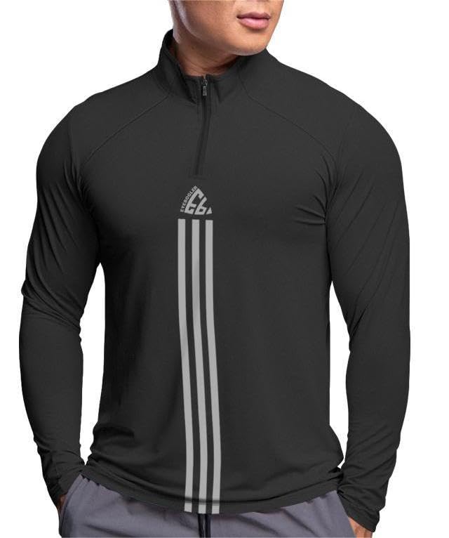 Image of Noble Monk Men's Active wear Regular Fit T Shirt |Full Sleeves |Casual T-Shirt for Men