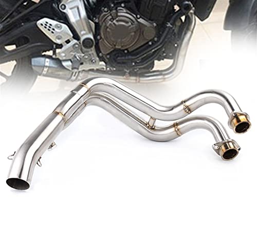 Sistema de escape para Yamaha MT07 FZ07 XSR700 colector y tubo medio 2014-2021