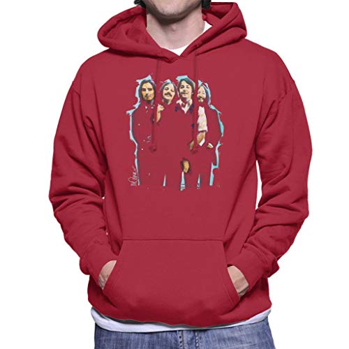 VINTRO Sweat à capuche The Beatles pour homme – Portrait original par Sidney Maurer – Imprimé professionnellement - Les Beatles, Paul McCartney, John Lennon, RIngo Starr, George Harrison VINTRO Sweat à capuche The Beatles pour homme - Portrait original par Sidney Maurer - Imprimé professionnellement