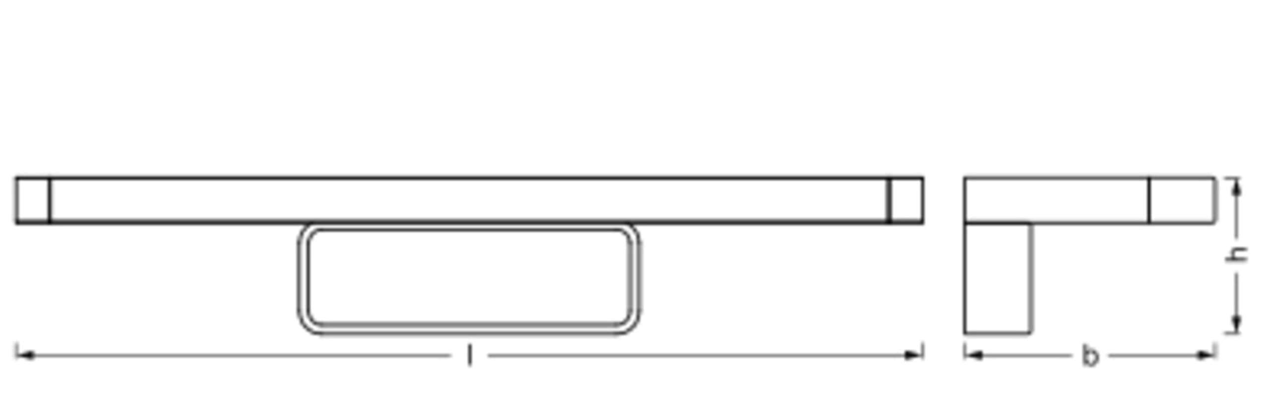 Osram Aluminium Wandleuchte Orbis Disc Bar, außen, mit LED, warm- bis neutralweiß, silber