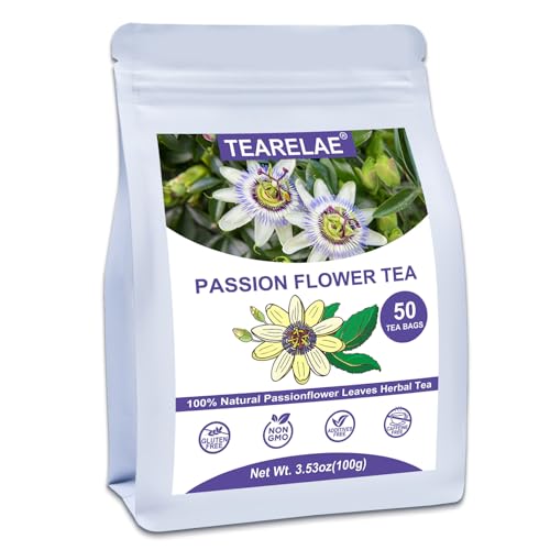 TEARELAE - Passion Flower Tea, 50 Count - Pure Passionflowers