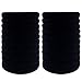 Thick Hair Ties, BETITETO 20 Pieces Seamless Ponytail Holders Scrunchies Women Cotton Stretch Hair Elastics for Thick Heavy or Curly Hair (Upgrade Black Large Size - 7cm)