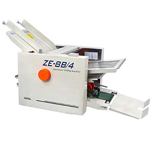 Cgoldenwall Ze-8B/4 Automatic Paper Folder Folding Machine With 4 Folding Plates For Folding Documents Files Business Letters Product Manuals Instructions #TOP5