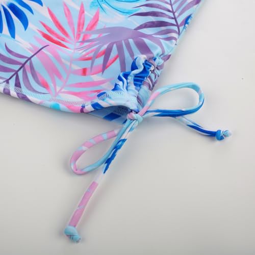 Image of GRACE KARIN Girls Long Sleeve Swimsuit Two Piece Rashguard Floral Swimwear 6-14Y