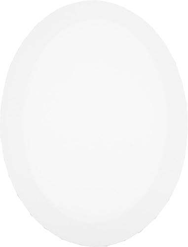 VICASKY Lienzos de lona de 16 x 20 pulgadas, con forma ovalada, pintura blanca en blanco, suministros de pintura para verter acrílico, óleo,