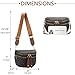 KKXIU Crossbody Sling Bag for Women Trendy Fanny Pack Vegan Leather Chest Bag (1-Brown)