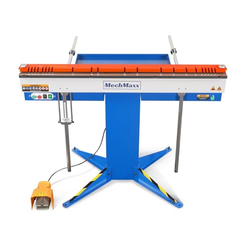 Mechmaxx 48'' Industrial Magnetic Pan and BOX Heavy Duty Sheet Metal Brake 20 Gauge Capacity Shear Press Brake, Model MSMB1250E